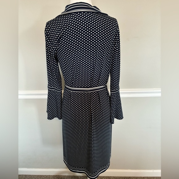 MAX STUDIO Navy/White Printed Dress - Picture 3 of 6